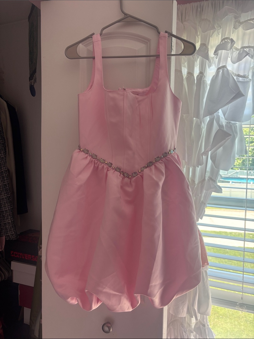 Forever 21 Hello Kitty Light Pink Sleeveless Mini Dress with Jeweled Waist